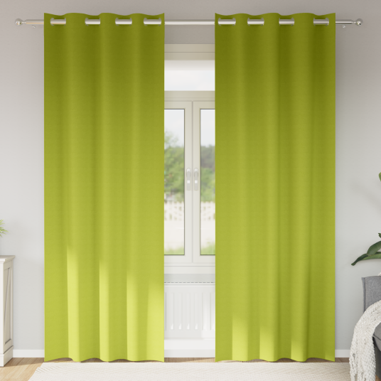 Gardiner med gardiner 2 pcs Grønt eple Polyester