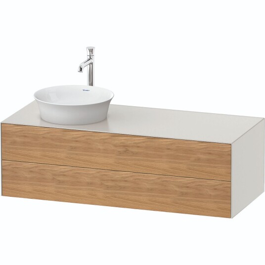 Duravit White Tulip Servantskap 2 skuf. 130x55x40,8 cm Eik/Nordisk Hvit Matt