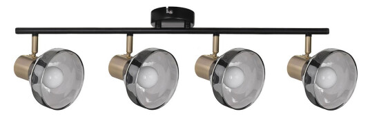Activejet LISA Loftlampe 4xE14 21,5cm 40W Sort/Guld