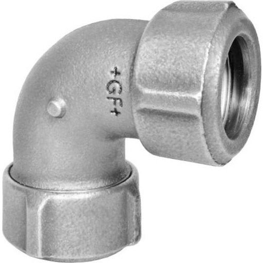 GF Primofit 1/2" Galvanisert Vinkel med Muffe for Hydraulikk
