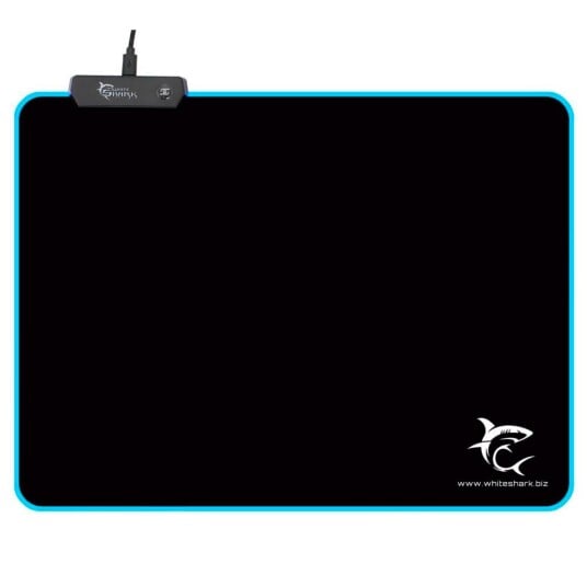 White Shark MP 1862 Musematte m/LED 35x25cm Sort White Shark MP 1862 Musematte m/LED 35x25cm Sort