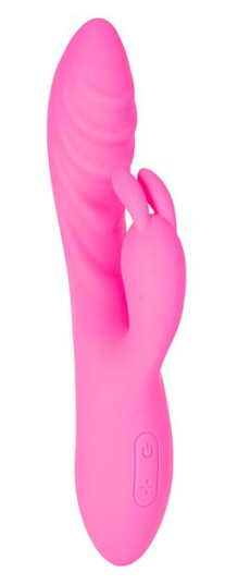 Sustainable Pleasure Flexible Ribbed Rabbit Vibrator Pink
