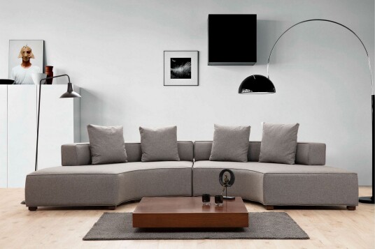 Lasalle Sofa 4 seters   Grå