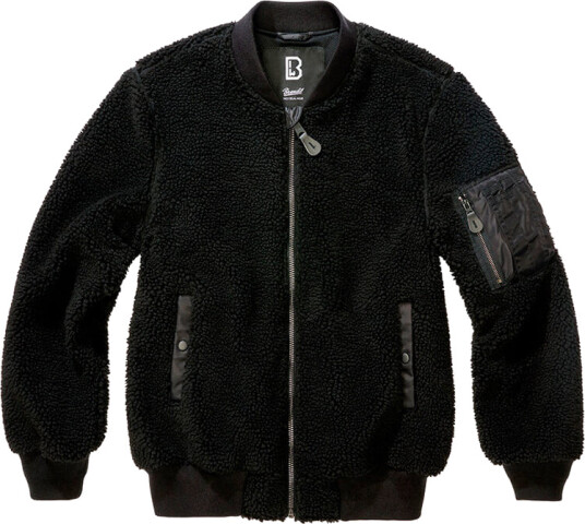 Brandit MA1 Sherpa Bomber Jacket Svart