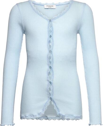 Rosemunde Kids Rkbalta Modal Ls Lace Cardigan Blue 176