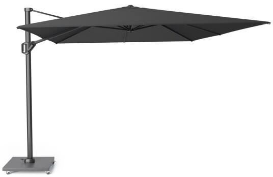 Platinum Challenger parasoll Premium Svart exkl. parasollfot 4 x 3 m Svart
