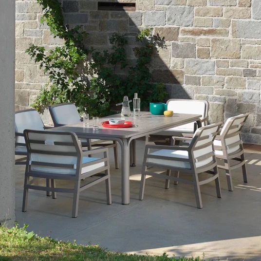 Nardi Alloro matbord 100x140 210 cm Anthracite Anthracite