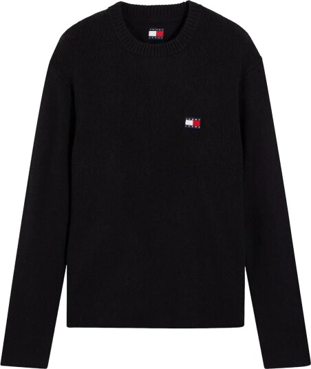 Tommy Jeans Tjm Reg Wool Mix Sweater Black L
