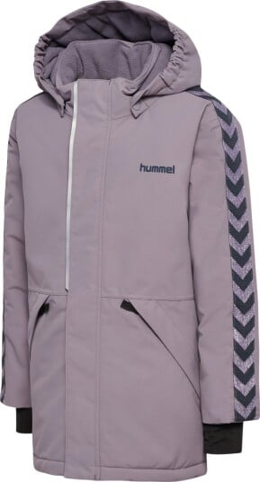 Hummel Hmljr Chevron Vinterjakke Barn 10K i Gray Ridge Størrelse 140