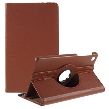 Samsung Galaxy Tab A7 Lite 360 Roterende Folio etui Brun