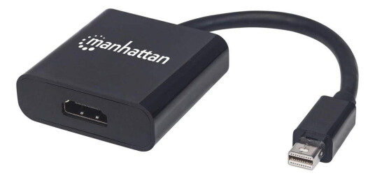 MANHATTAN MH Converter, DisplayPort, Mini-DP-Male/HDMI-Male, Active, B