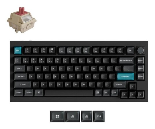 Keychron Q1 Ultra Q1U M1 Svart