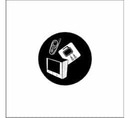 KILDESORTERING " EE AVFALLL" 1MM PVC PVC 35x35cm