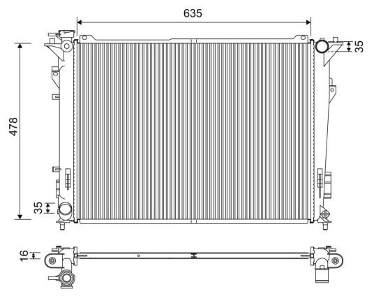 Radiator VALEO 701209