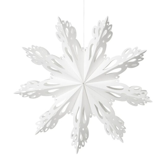 Broste Copenhagen Snowflake juledekorasjon White Ø 30 cm
