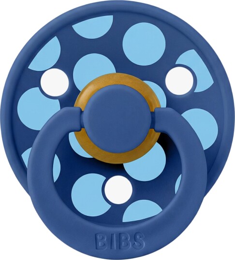 BIBS Studio Colour Smokk Polka Mega Lateks Str. 2, Cornflower/Breeze