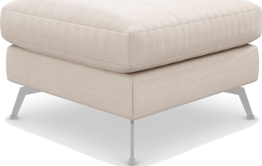 Ocean Lyx Fotskammel - Beige/Krom