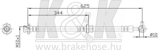 K&K FT0847 Bremseslange