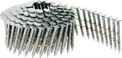 Mft 31/32mm Galvanisert Pappspiker Coil 2400 stk Mft 31/32mm Galvanisert Pappspiker Coil 2400 stk