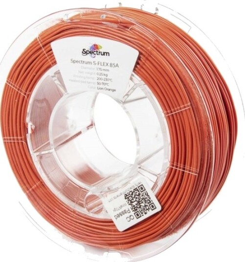Spectrum S-Flex 85A Filament 1.75 mm 250 g Lion Orange 80569
