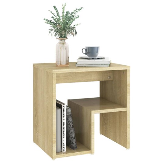vidaXL Nattbord sonoma eik 40x30x40 cm sponplate