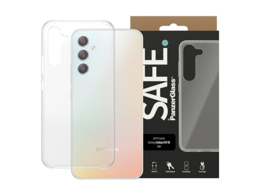 Safe. By Panzerglass - Baksidedeksel For Mobiltelefon - Selvhelbredende Tpu - Gjennomsiktig - For Samsung Galaxy A34 5G