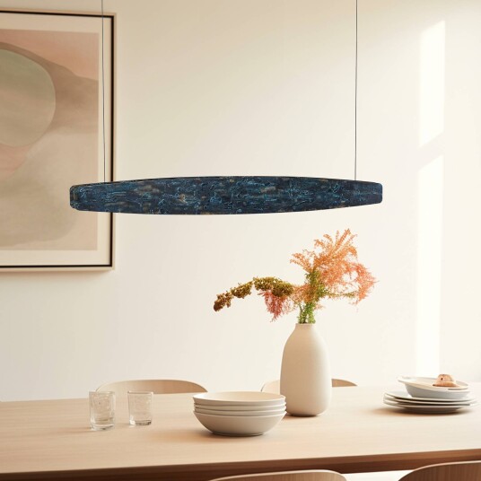 Quitani Lysia LED-pendel oksidert/svart 118 cm
