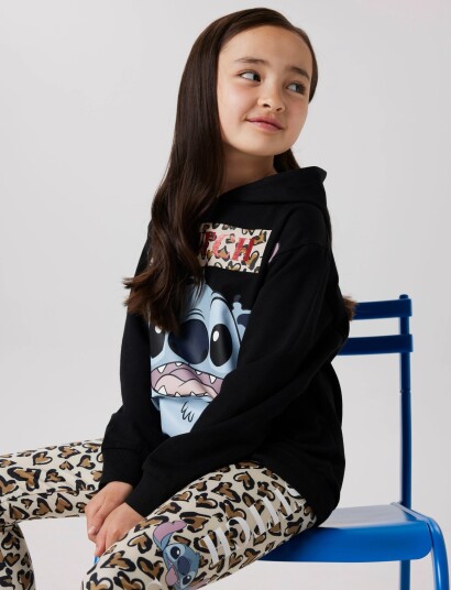Name It Nkfjixiri Stitch Nreg Sweat Wh Unb Wdi Black 146 152