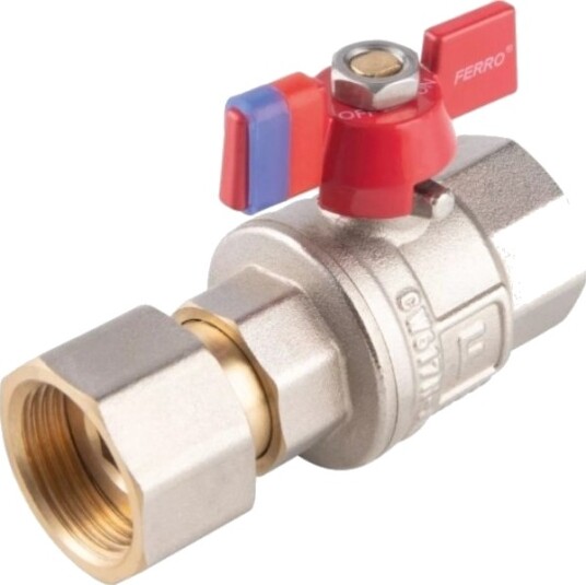 Ferro Kuleventil Med Gjengemuffe 1/2" Ferro F-Power Kfpm1sg