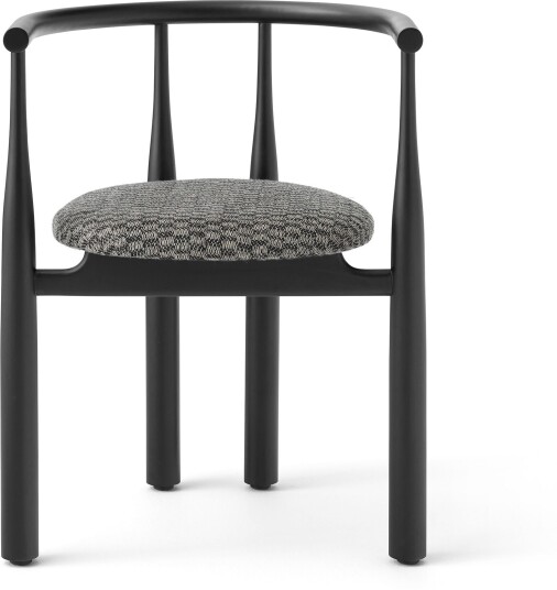 New Works - Bukowski Chair Black Spisestoler Steven Svart Tre/tekstilmateriale