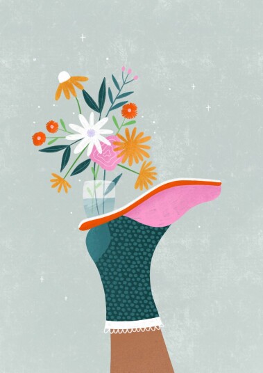 Plakat Blomstersokk Plakat Blomstersokk