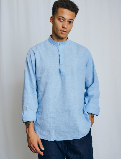 Bruun & Stengade Bs Crawford Casual Modern Fit Shirt - Blue - S