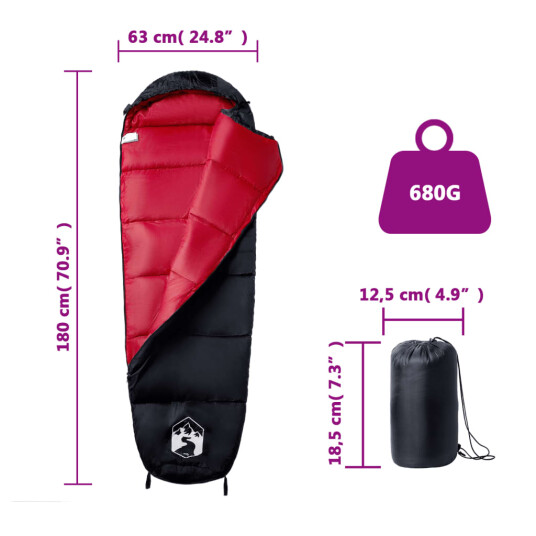 vidaXL Sovepose for voksne camping 3 sesonger vidaXL Sovepose for voksne camping 3 sesonger