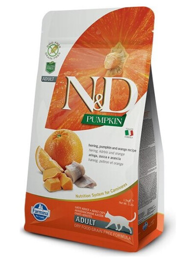 Farmina Pet Foods N&D Kot 300G Pumpkin Herring Orange