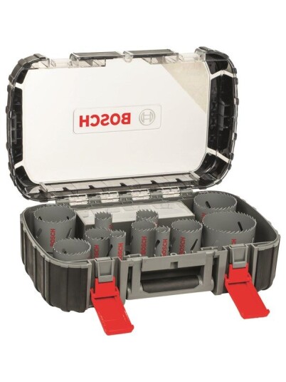 Bosch 17-delers hullsagsett HSS-bimetall universal 20; 22; 25; 32; 35; 40; 44; 51; 60; 64; 76 mm