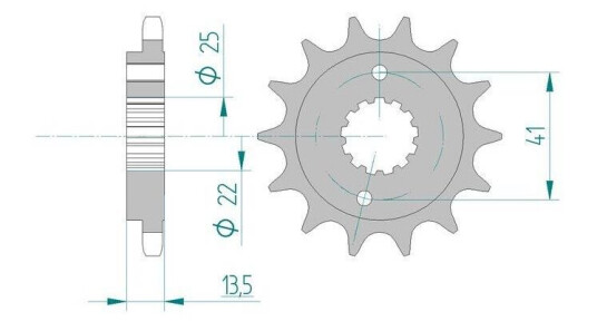 AFAM Framdrev 525 15T