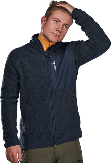 House Of Hygge Pile Fleece Jacket Herre Mrkebl S