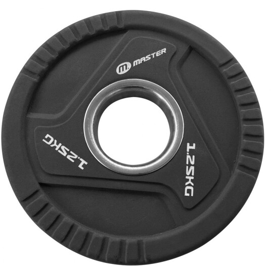 Master Fitness PU Plates Pro, Viktskiva Gummerad
