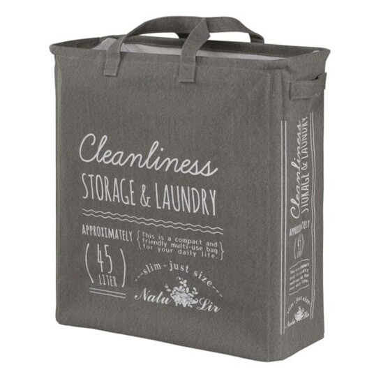 Esbada Laundry Skittentøykurv 45L Smal Grå Lin