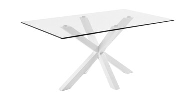 Kave Home Spisebord Argo 160 cm, stålben 1598998-01-0 1606088-01-0