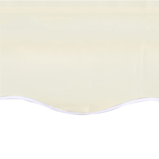 vidaXL Erstatningsduk for markise kremhvit 6x3,5 m