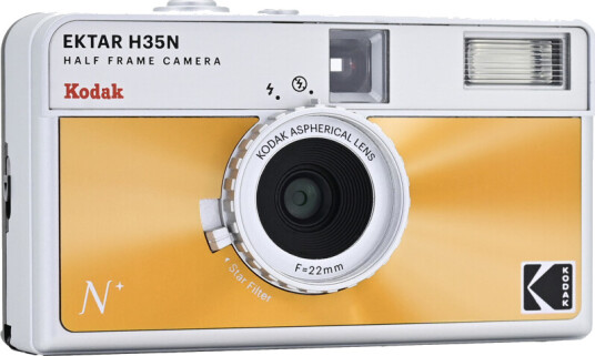Kodak EKTAR H35N Half Frame Orange Analogt kamera som skyter half frame