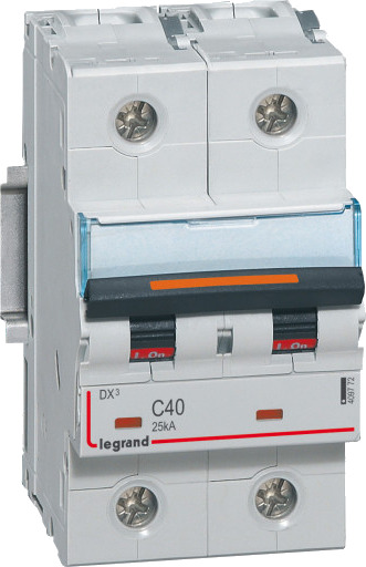 Legrand Automatsikring DX3 C 20A 2P, 2M, 25kA