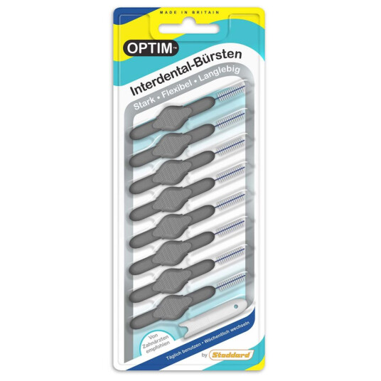 Optim Gap børster XL 1,3 mm. ISO 7 GRÅ Optim Gap børster XL 1,3 mm. ISO 7 GRÅ