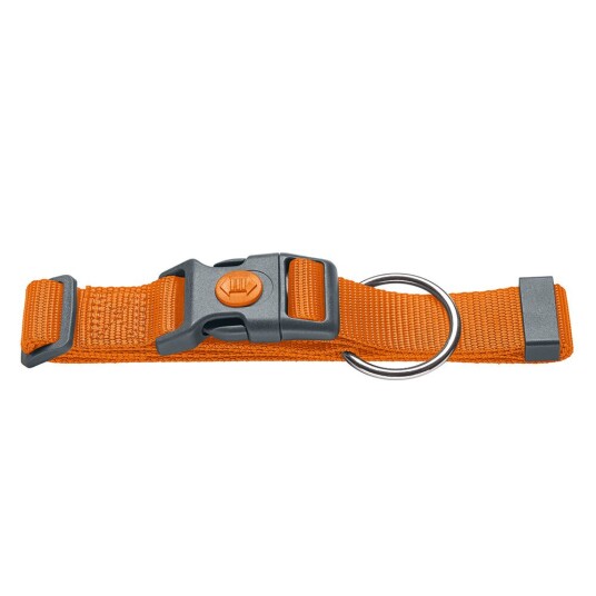 Hunter Halsbånd London, orange - Vario Plus Str.L-XL: 39-64 cm Halsomfang, B 25 mm