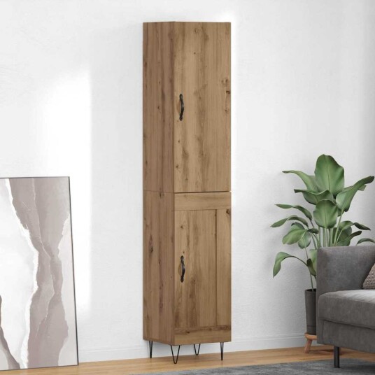 Høyskap Artisan Eik 69,5 x 34 x 180 cm Konstruert tre