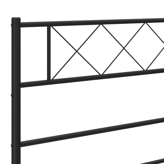 Sengegavl i metall svart 90 cm Sengegavl i metall svart 90 cm
