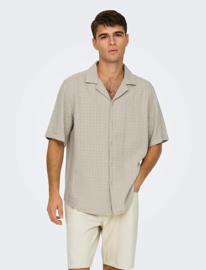 ONLY & SONS Onslatham Reg Resort Struc 0257 Noos   Beige   XL