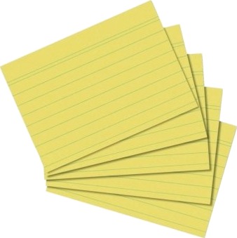 Herlitz 10836328 Gult 170 G/M² 100 Stykker