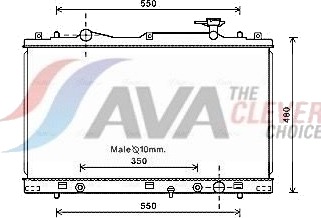 AVA COOLING SYSTEMS SZ2126 Radiator motorkjøling